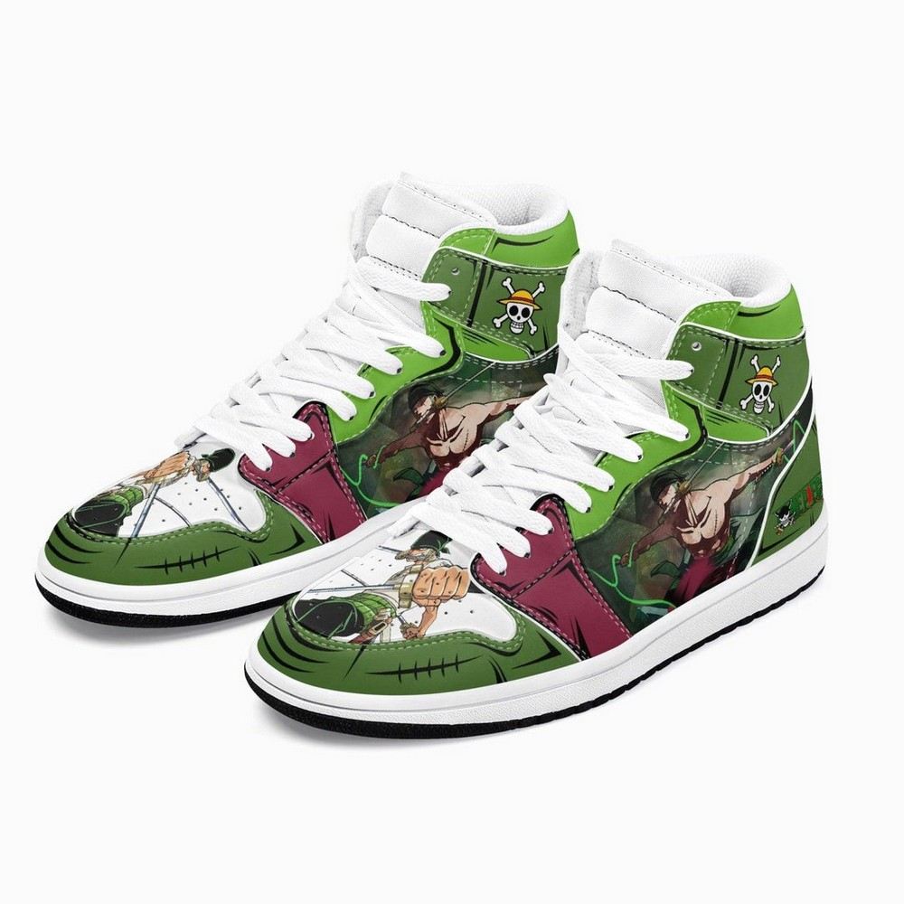 Roronoa Zoro Santoryu Three Swords One Piece AJ1 Shoes