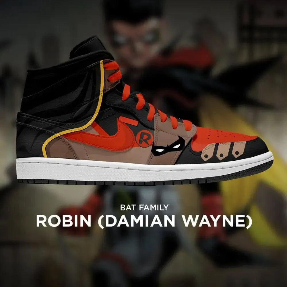 Robin Damian Wayne Teen Titans High Top Shoes