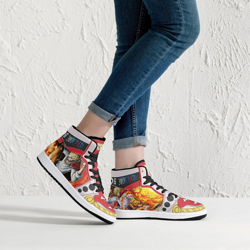 Vinsmoke Sanji Whole Cake Island One Piece JD1 High Top Shoes